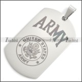 Stainless Steel Army Pendant p010423S3