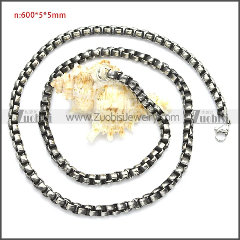 Stainless Steel Chain Neckalce n003083SHW5