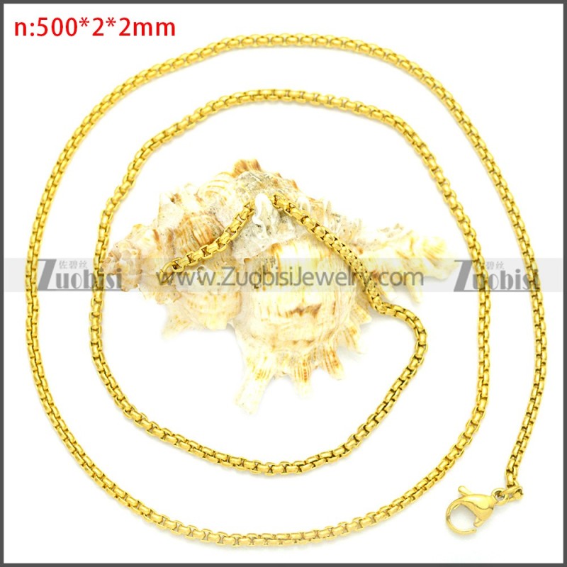 Stainless Steel Chain Neckalce n003088GW2