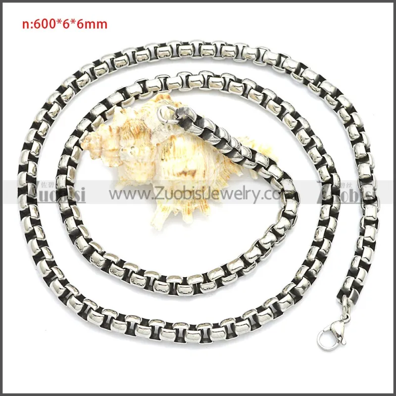 Stainless Steel Chain Neckalce n003083SHW6