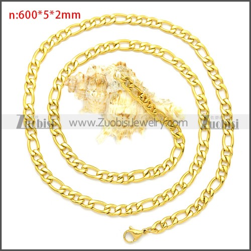 Stainless Steel Chain Neckalce n003087GW5