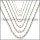 7mm wide Stainless Steel Rope Chain Neckalce n003097SW7
