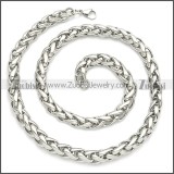 Stainless Steel Wheat Chain Neckalce n003095SW4
