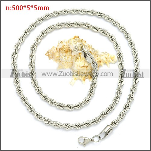 Stainless Steel Rope Chain Neckalce n003096SW5