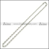 Stainless Steel Rope Chain Neckalce n003096SW7