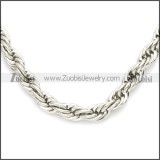 3MM Wide Stainless Steel Rope Chain Neckalce n003097SW3