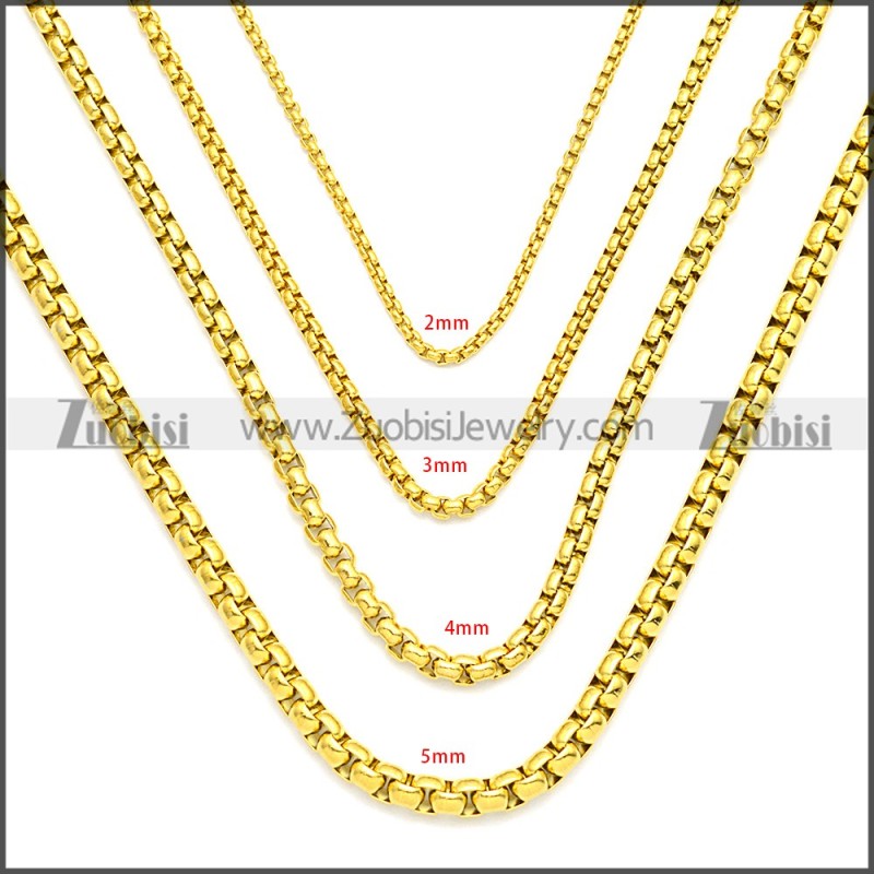 Stainless Steel Chain Neckalce n003083GW5