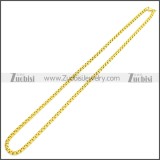 4MM Wide Round Box Link Necklace Chains n003089GW4