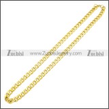Stainless Steel Cuban Chain Necklace n003090GW7