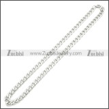Stainless Steel Cuban Chain Necklace n003090SW4