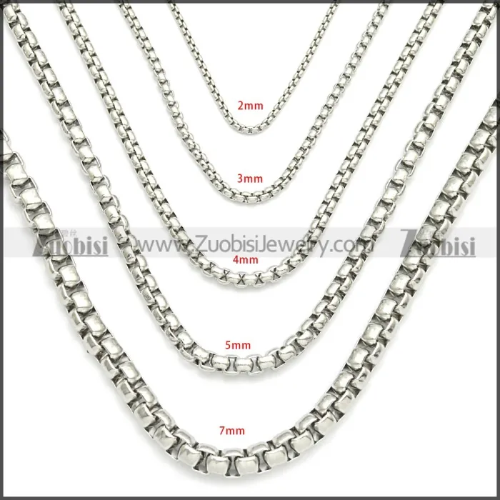 Stainless Steel Chain Neckalce n003083SW2