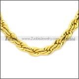 Stainless Steel Rope Chain Neckalce n003096GW7