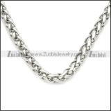 Stainless Steel Wheat Chain Neckalce n003094SW5