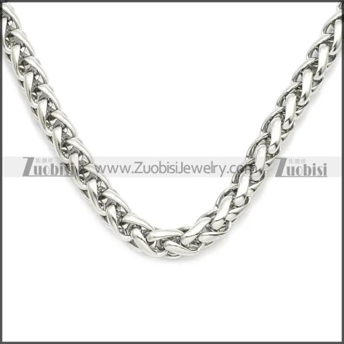 Stainless Steel Wheat Chain Neckalce n003094SW6