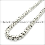 Round Box Link Necklace Chains n003089SW5