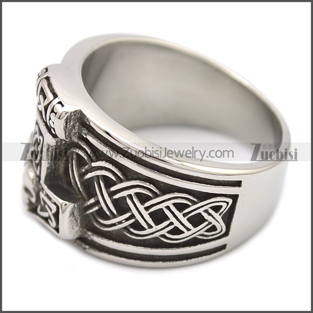 Stainless Steel Ring r008505SH - Zuobisi Jewelry