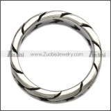7mm Wide Matte Stainless Steel Band Cuban Link Chain Ring r008459S2