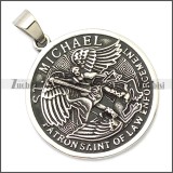 Stainless Steel Saint Michael Pendant p010520SH