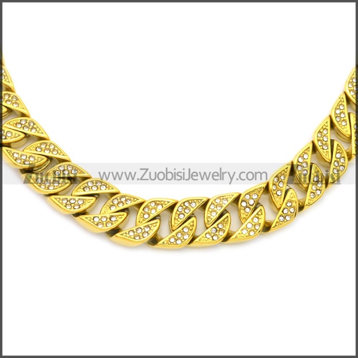 Stainless Steel Chain Neckalce n003126GW13