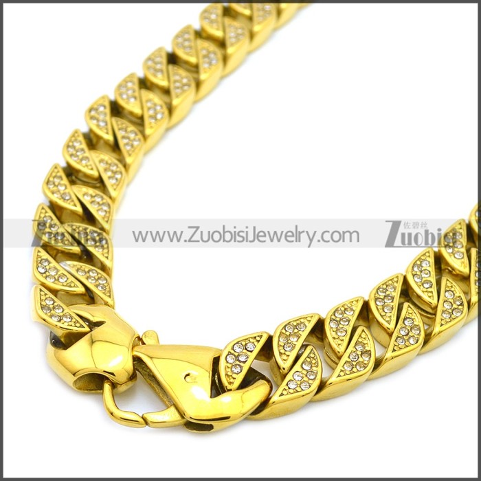Stainless Steel Chain Neckalce n003126GW13