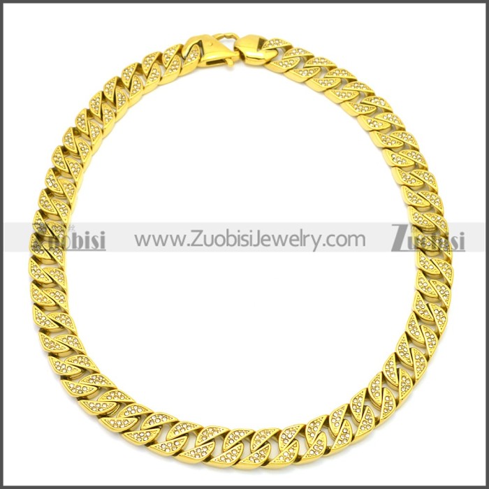 Stainless Steel Chain Neckalce n003126GW13