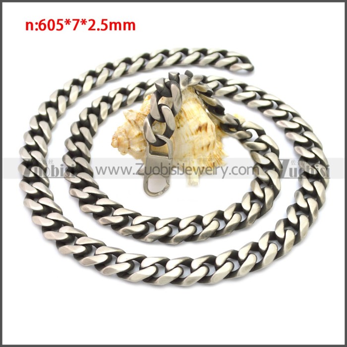 Stainless Steel Chain Neckalce n003138SHW10