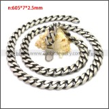 Stainless Steel Chain Neckalce n003138SHW10