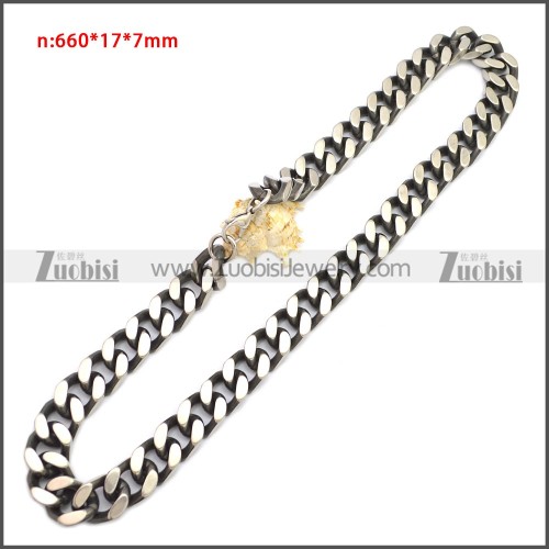 Stainless Steel Chain Neckalce n003148SA1