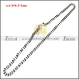 Stainless Steel Chain Neckalce n003144SA4