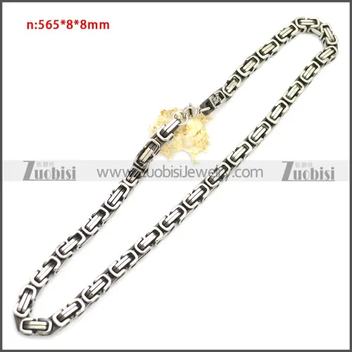 Stainless Steel Chain Neckalce n003147SA2
