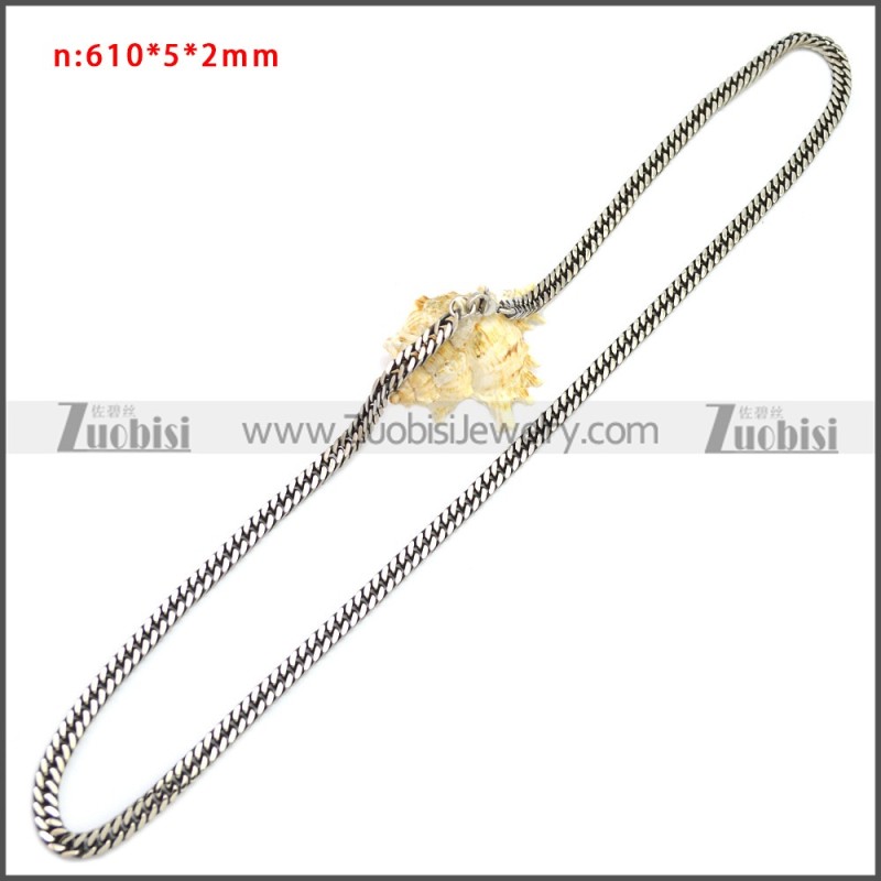 Stainless Steel Chain Neckalce n003142SA3