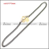 Stainless Steel Chain Neckalce n003149SA2