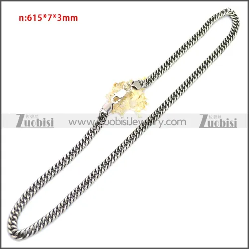 Stainless Steel Chain Neckalce n003149SA2