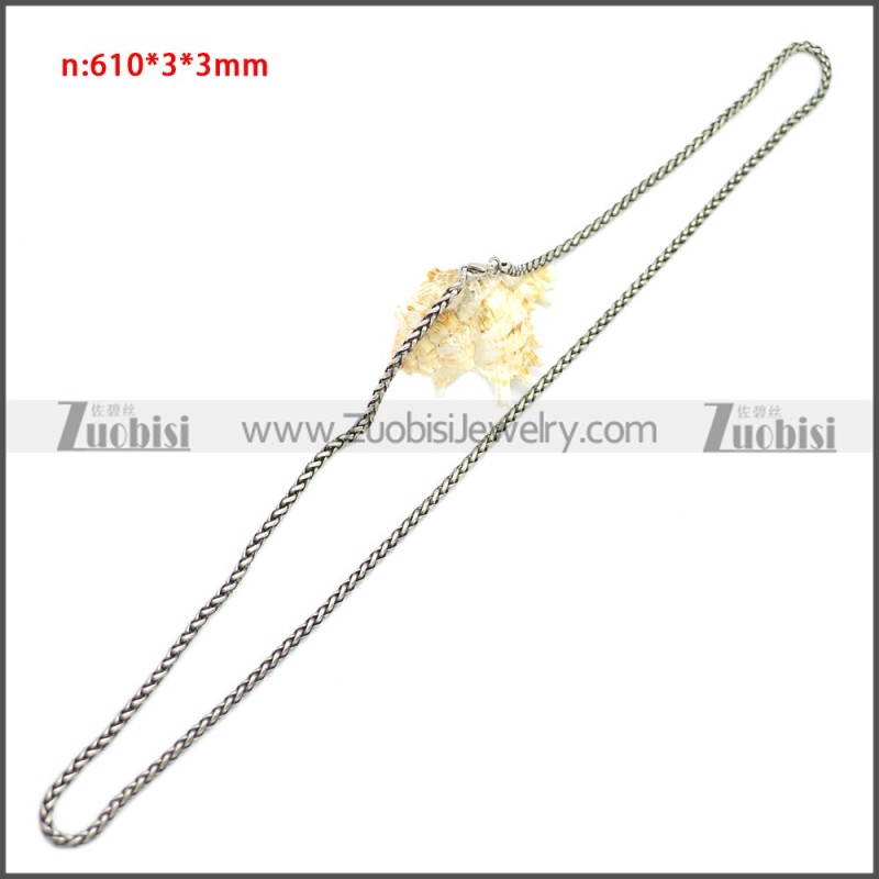 Stainless Steel Chain Neckalce n003143SA7