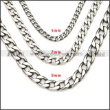 Stainless Steel Chain Neckalce n003141SA3