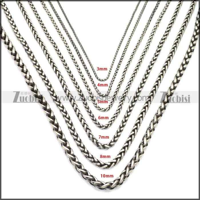 Stainless Steel Chain Neckalce n003143SA1