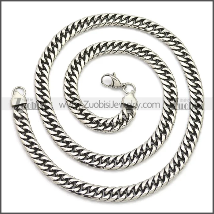 Stainless Steel Chain Neckalce n003149SA3