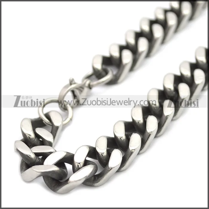Stainless Steel Chain Neckalce n003144SA2