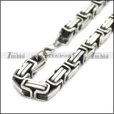 Stainless Steel Chain Neckalce n003147SA2