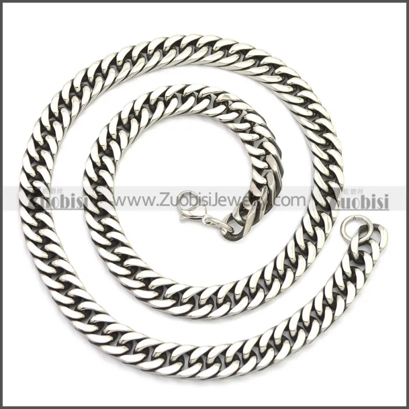Stainless Steel Chain Neckalce n003142SA1