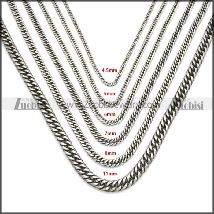 Stainless Steel Chain Neckalce n003149SA3