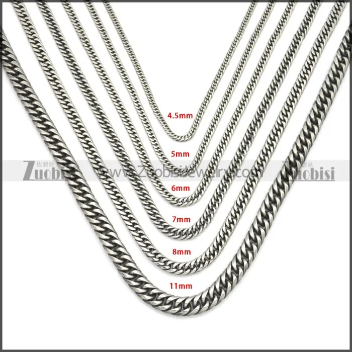 Stainless Steel Chain Neckalce n003149SA3