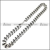 Stainless Steel Chain Neckalce n003148SA1