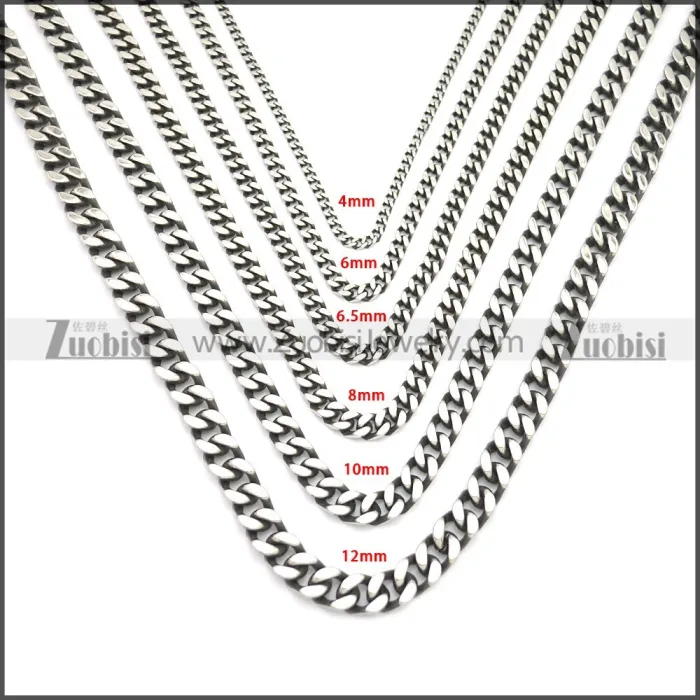 Stainless Steel Chain Neckalce n003144SA2