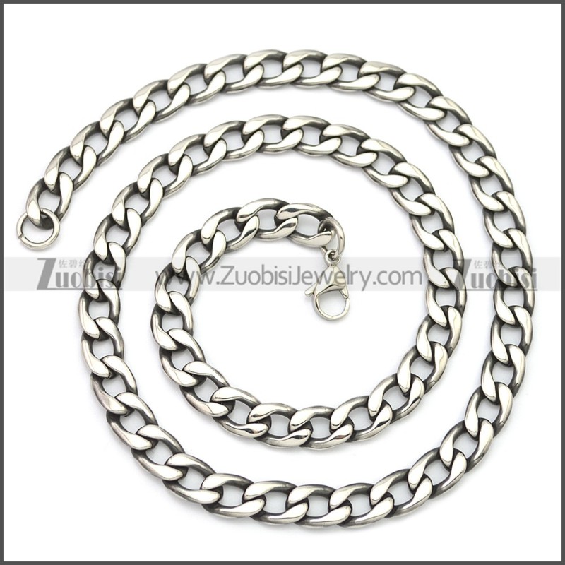 Stainless Steel Chain Neckalce n003141SA2