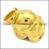 Gold Plating Welder Helmet Pendant p010706G