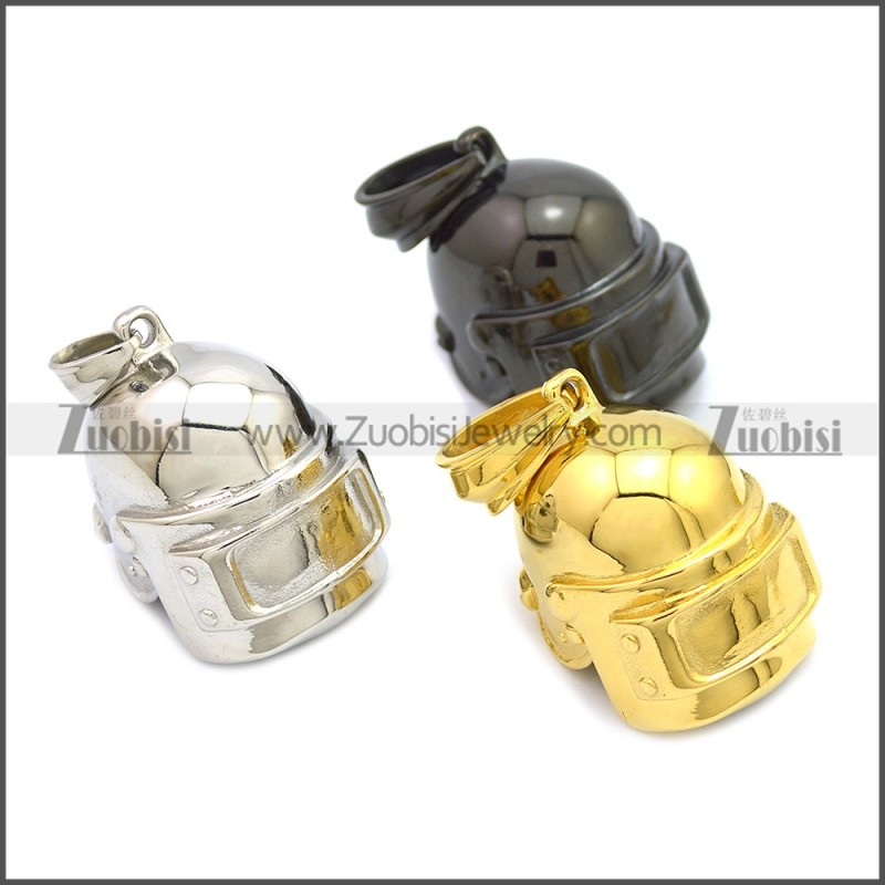 Stainless Steel Welders Helmet Pendant p010706S