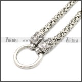 Tiger Viking Chain Necklace n003154S
