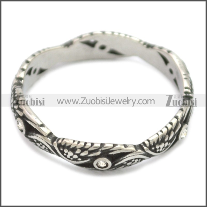 Stainless Steel Ring r008607SH1
