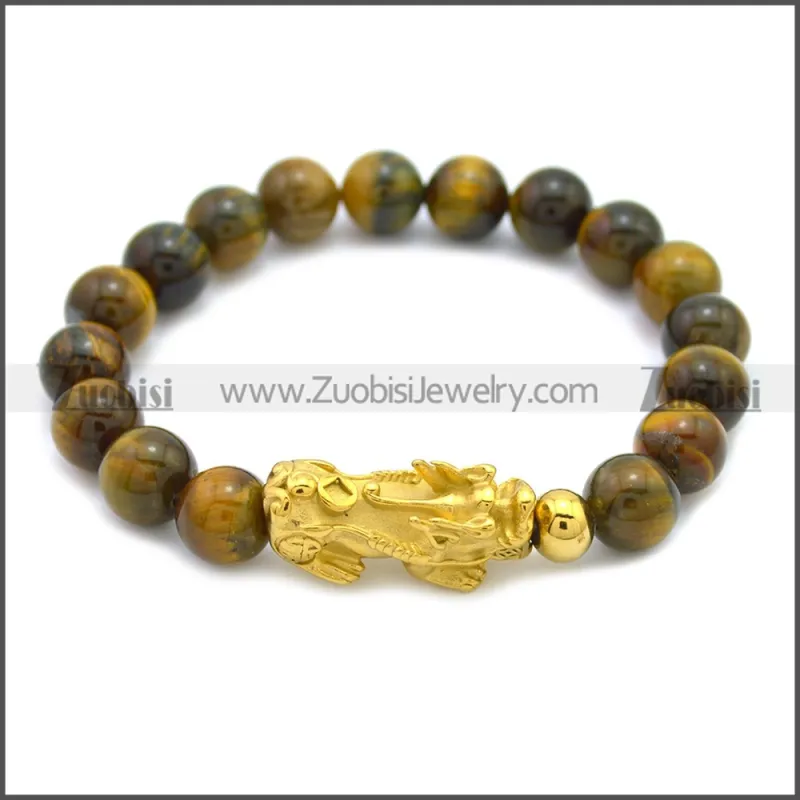 Feng Shui Wealth Tiger Eye Stone Bracelet b009868G1
